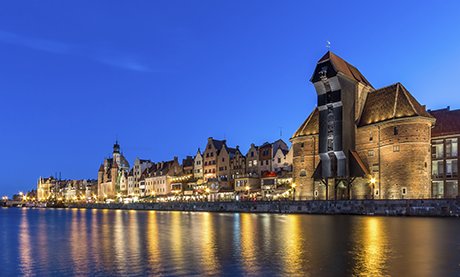 Gdansk skyline, north Poland