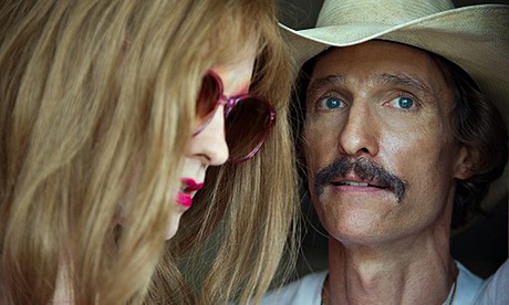 Jared Leto, left, and Matthew McConaughey in a scene from Dalla Buyers Club