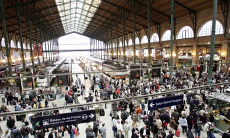 The railway station Gare du Nord, Paris, France