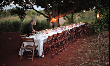 Preparing for dinner … Dool's organic farm, Pedro Plains