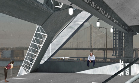Interior view of the Bay Bridge House