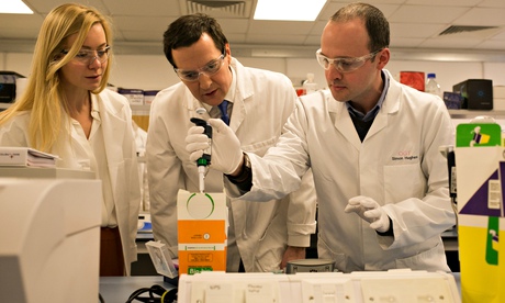 George Osborne at Begbrooke Science Park