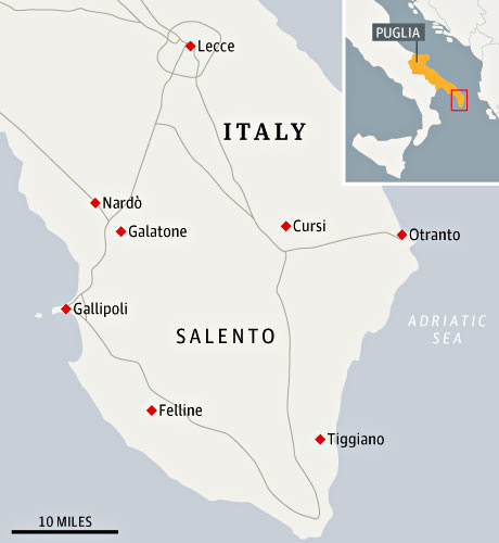 Salento map