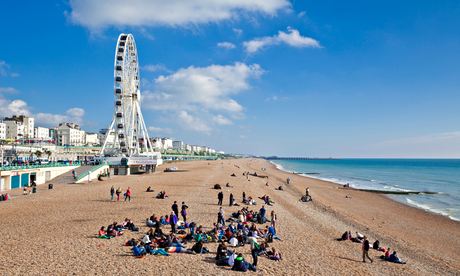 Big wheel on the seafront at Brighton Beach