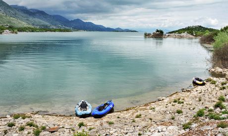 Kayaing in Lake Skadar, Montenegro