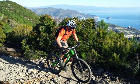 Mountain biking in Finale, Italy