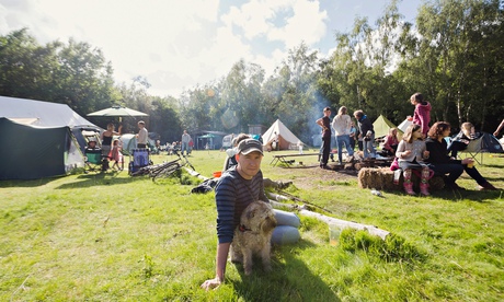 Camping at HoneyWoods Camping's Feast in the Woods event, 2014