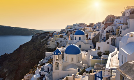 Oia at Sunset, Santorini, Cyclades, Greece