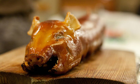 Stuffed Roasted Suckling Pig at Kimberley Chinese Restaurant, Hong Kong