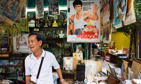 Uncle Szeto on his stall, Hong Kong