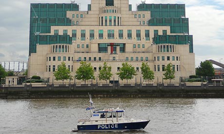 The headquarters of MI6 on the banks of the Thames in London