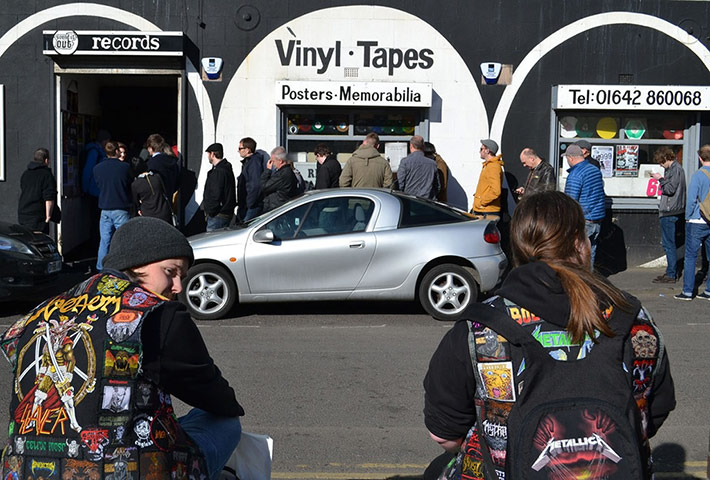 Record Store Day 2013: A queue at Sound It Out.