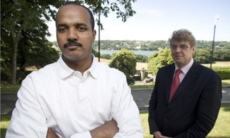Khalid El Sheikh at Bangor University with Philip Molyneux