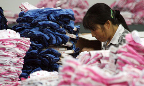 Chinese textiles factory in Jinjiang