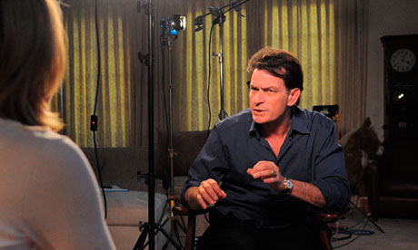 Actor Sheen talks to ABC News's Andrea Canning