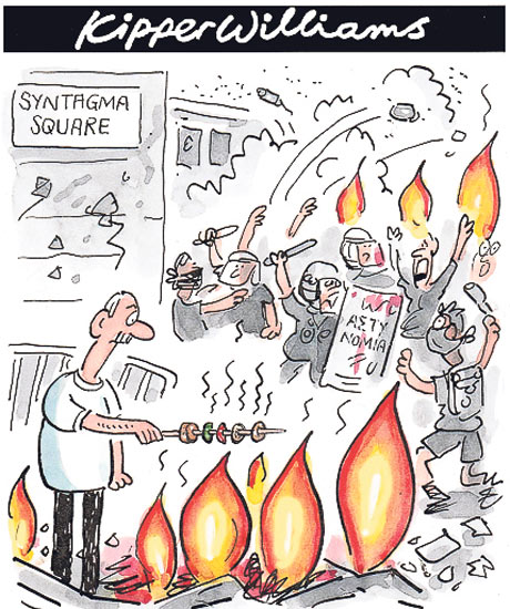 Greek austerity riots kipper williams