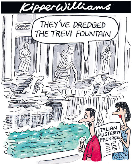 Market turmoil cartoon by Kipper Williams