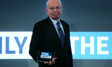 Rupert Murdoch at launch of the Daily