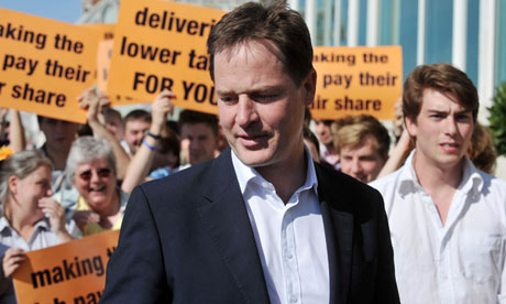 Deputy prime minister Nick Clegg at the party conference