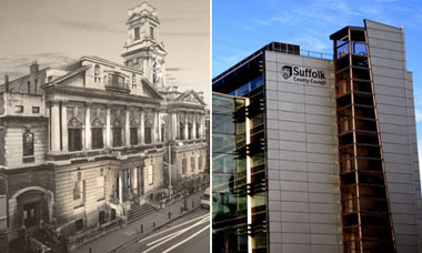 Shoreditch town hall and Suffolk County Council