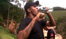 rafael correia da silva searches for landslide victims in brazil