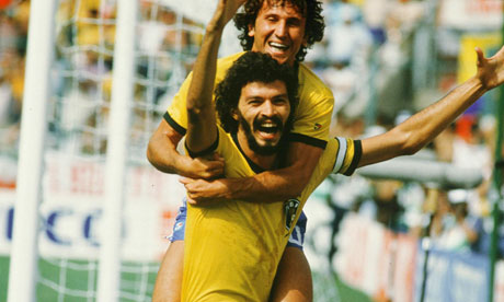 socrates and zico celebrate in the 1982 world cup match against italy