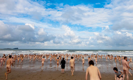 world skinny dip record broken at rhossili beach