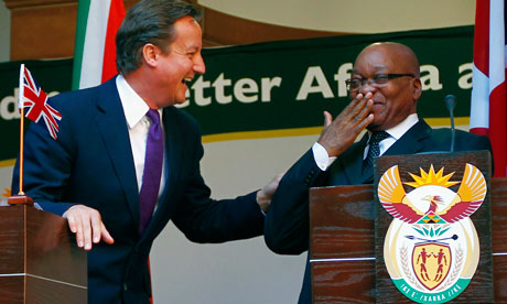 David Cameron and Jacob Zuma