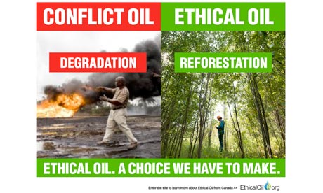 An advert from Ethicaloil.org