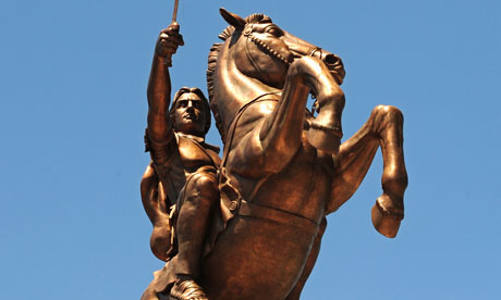 Alexander the Great statue in Skopje, Macedonia