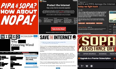 SOPA online protest