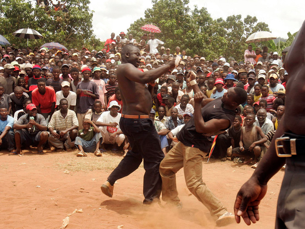 annual Venda fist-fighting tournament in Gaba Village, Limpopo province, South Africa