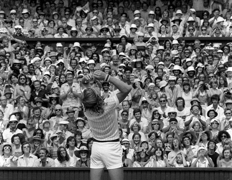 Bjorn Borg wins Wimbledon, 1976