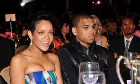 Singers Rihanna and Chris Brown attending the 2009 Grammy Salute To Industry