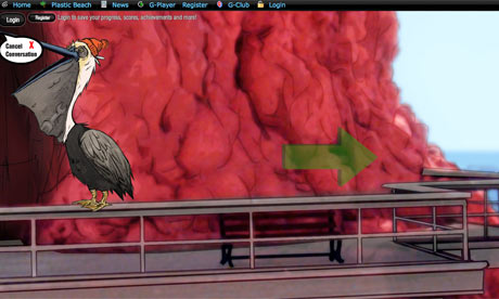 Screengrab from Gorillaz Plastic Beach game