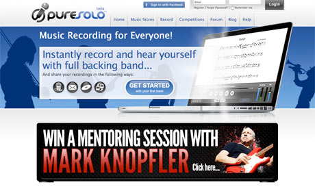 PureSolo karaoke and musician website