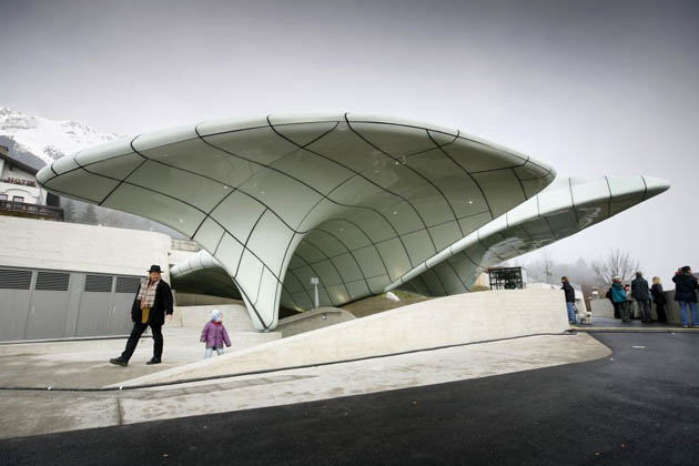 Zaha Hadid's Innsbruck railway station.