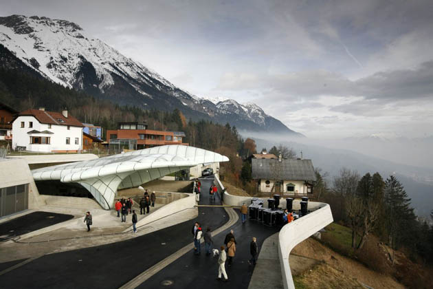 Zaha Hadid's Innsbruck railway station.