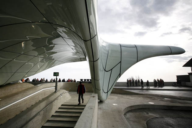 Zaha Hadid's Innsbruck railway station.