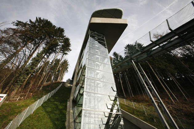 Zaha Hadid's Innsbruck railway station.