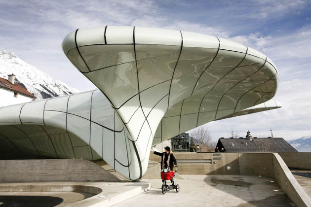 Zaha Hadid's Innsbruck railway station.