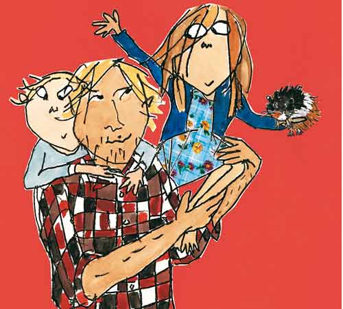 Lauren Child illustration of Clarice Bean from My Uncle is a Hunkle