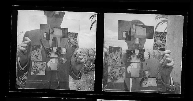 William Burroughs self portrait in Tangiers