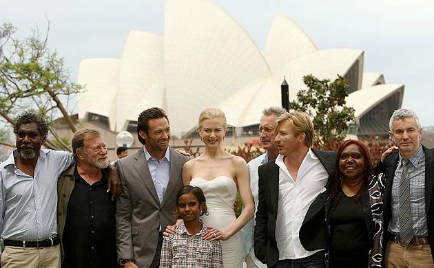 Some of the cast and crew of Baz Luhrmann's Australia