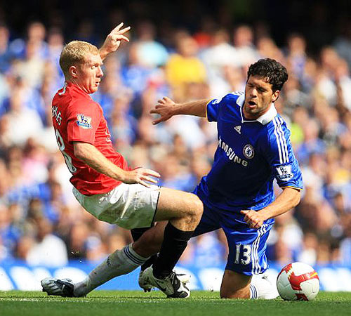 Paul Scholes and Michael Ballack