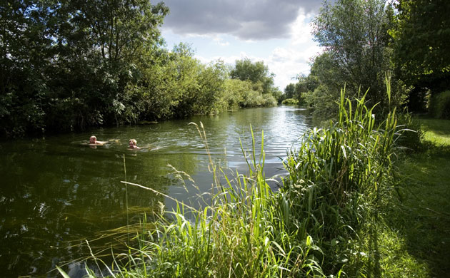 Outdoor swimming