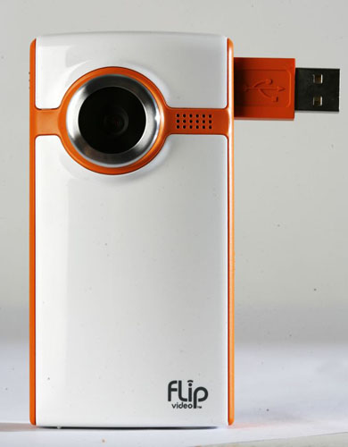 Flip video camera