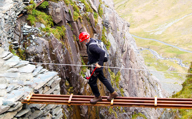 Honister slate mine via ferrata