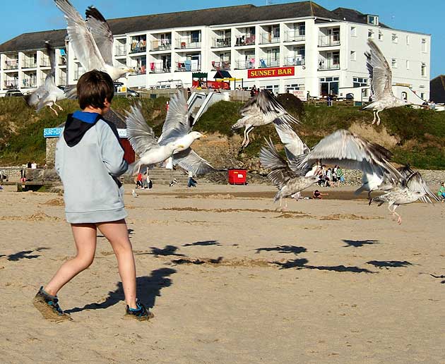 Perranporth beach, Cornwall