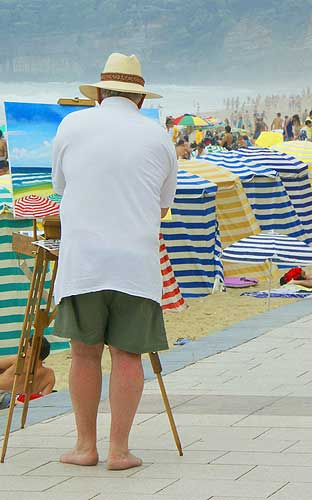 Beach at Biarritz, France